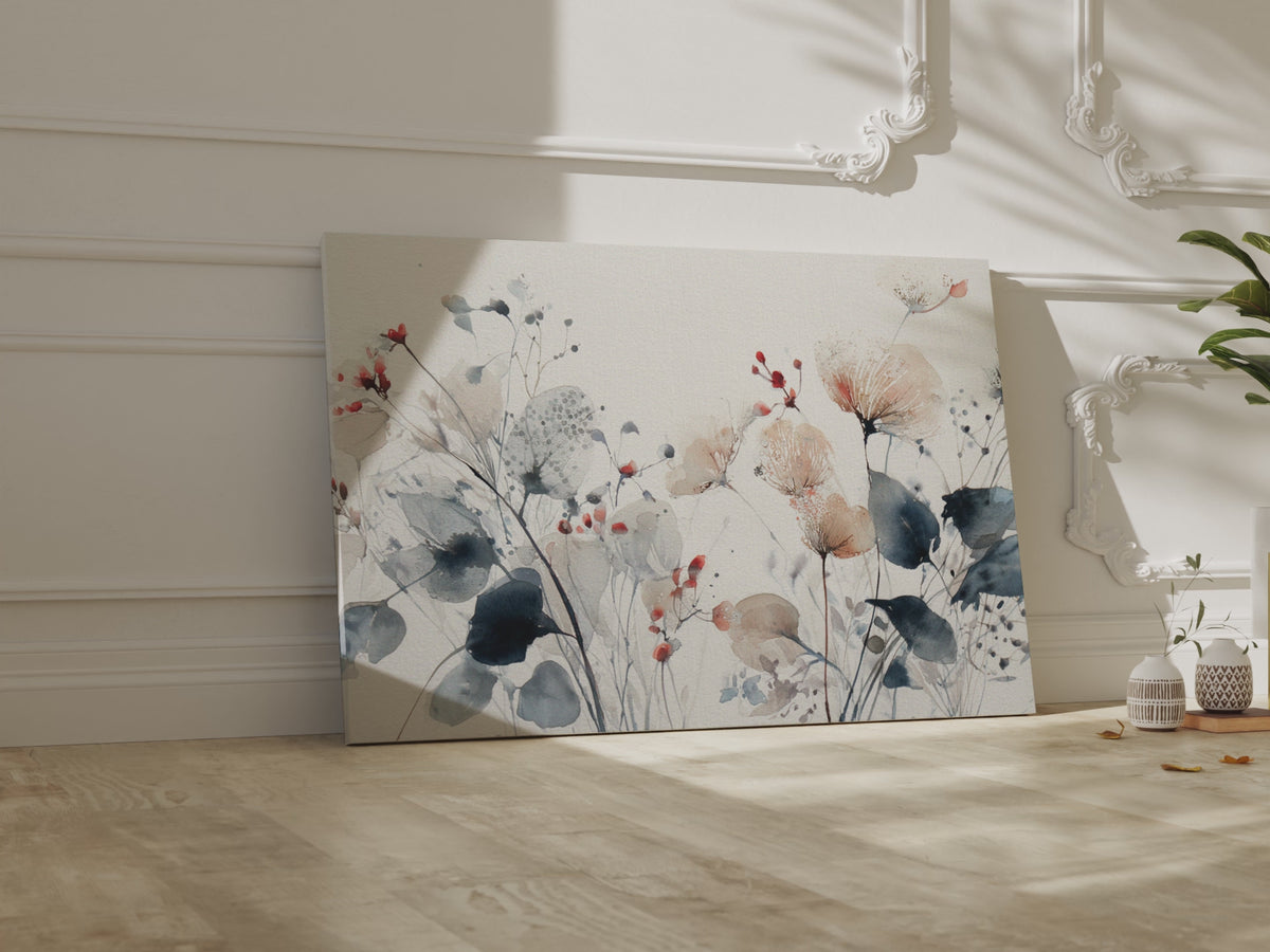 Abstract Watercolor Floral Wall Art – short video of the print