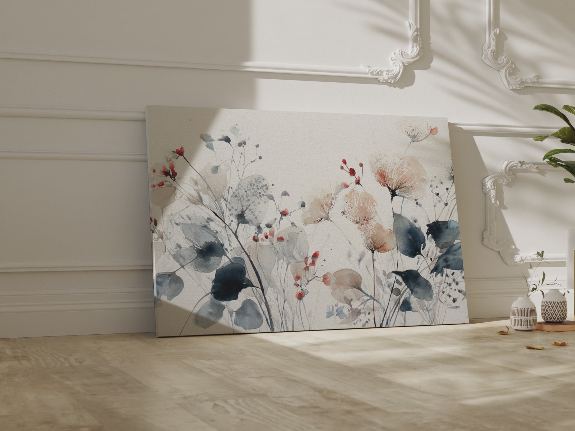 Abstract Watercolor Floral Wall Art – short video of the print