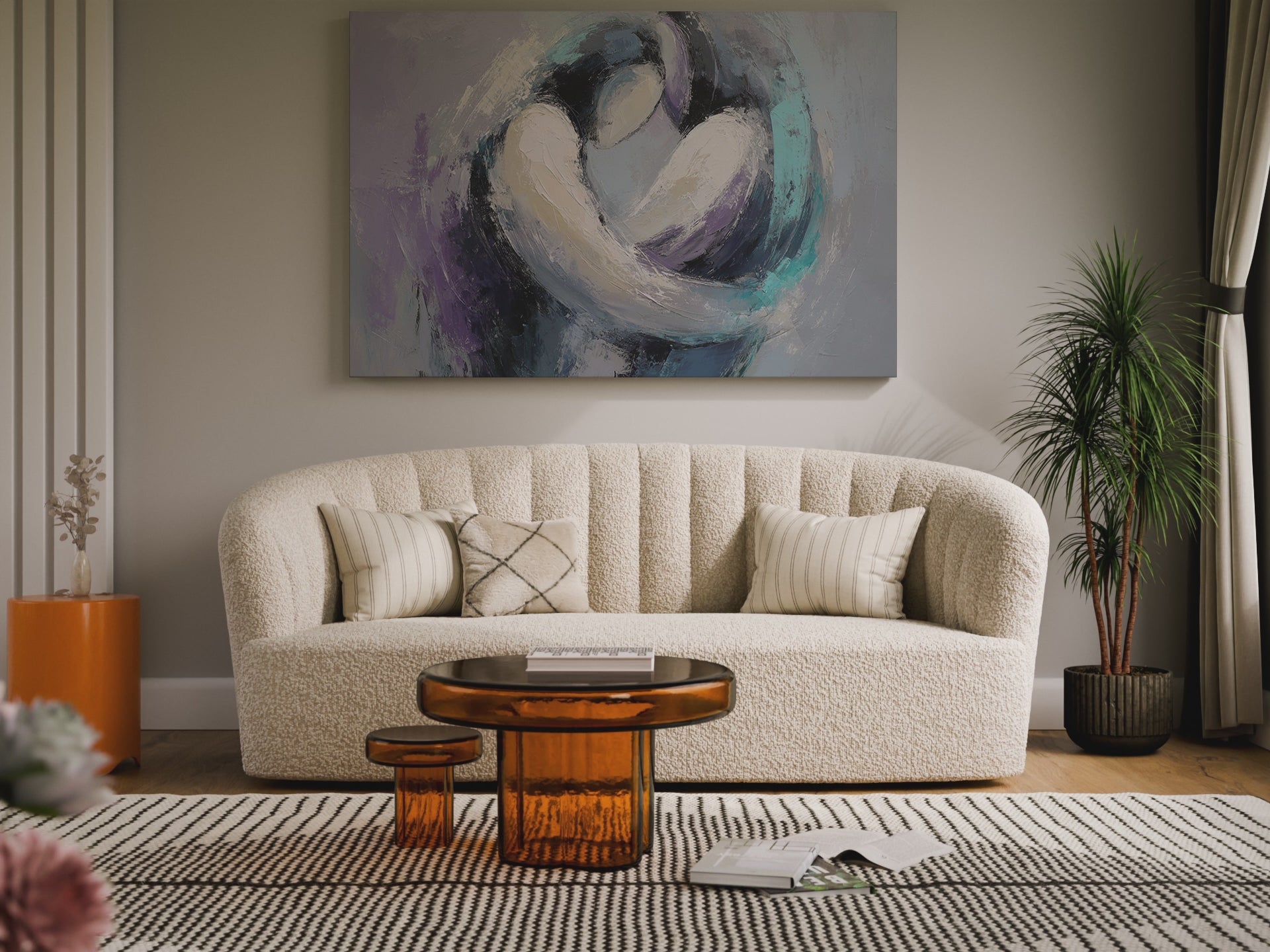 Abstract Intimacy Canvas Wall Art – short video of the print