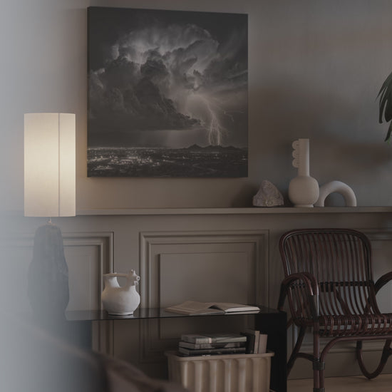 Desert Lightning Storm Canvas Print – short video of the print