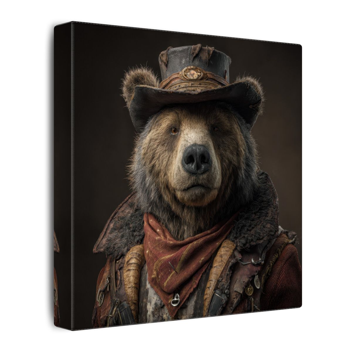 Western Bear Canvas Print – gallery wrapped canvas, side view