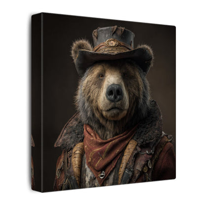 Western Bear Canvas Print – gallery wrapped canvas, side view